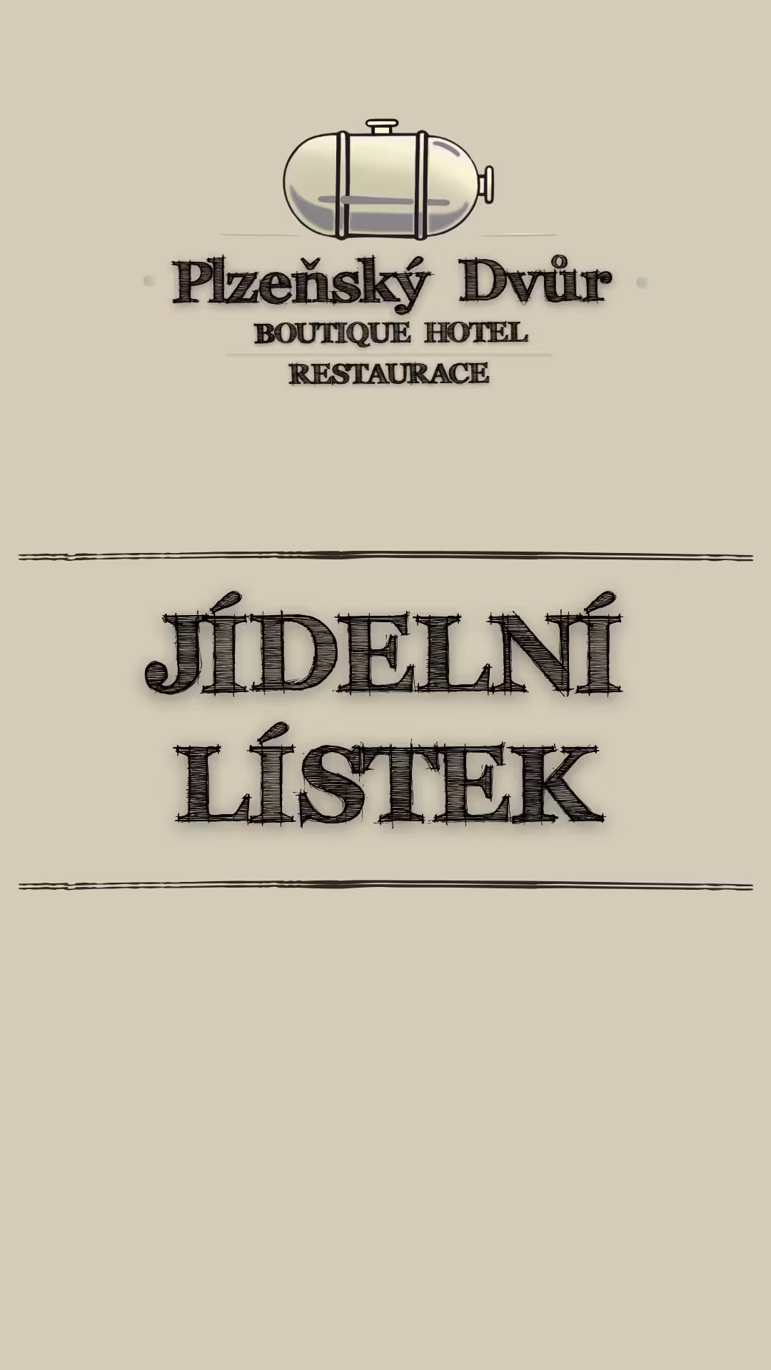 Jídelní lístek